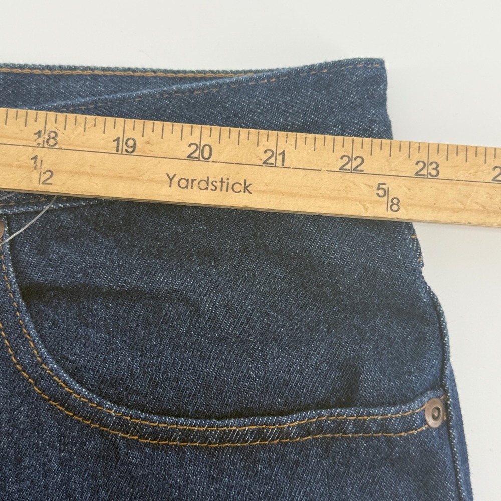 LL Bean Double L Jeans Mens 46x30 Dark Wash Blue Straight Leg Denim 220626 NEW - Picture 9 of 10